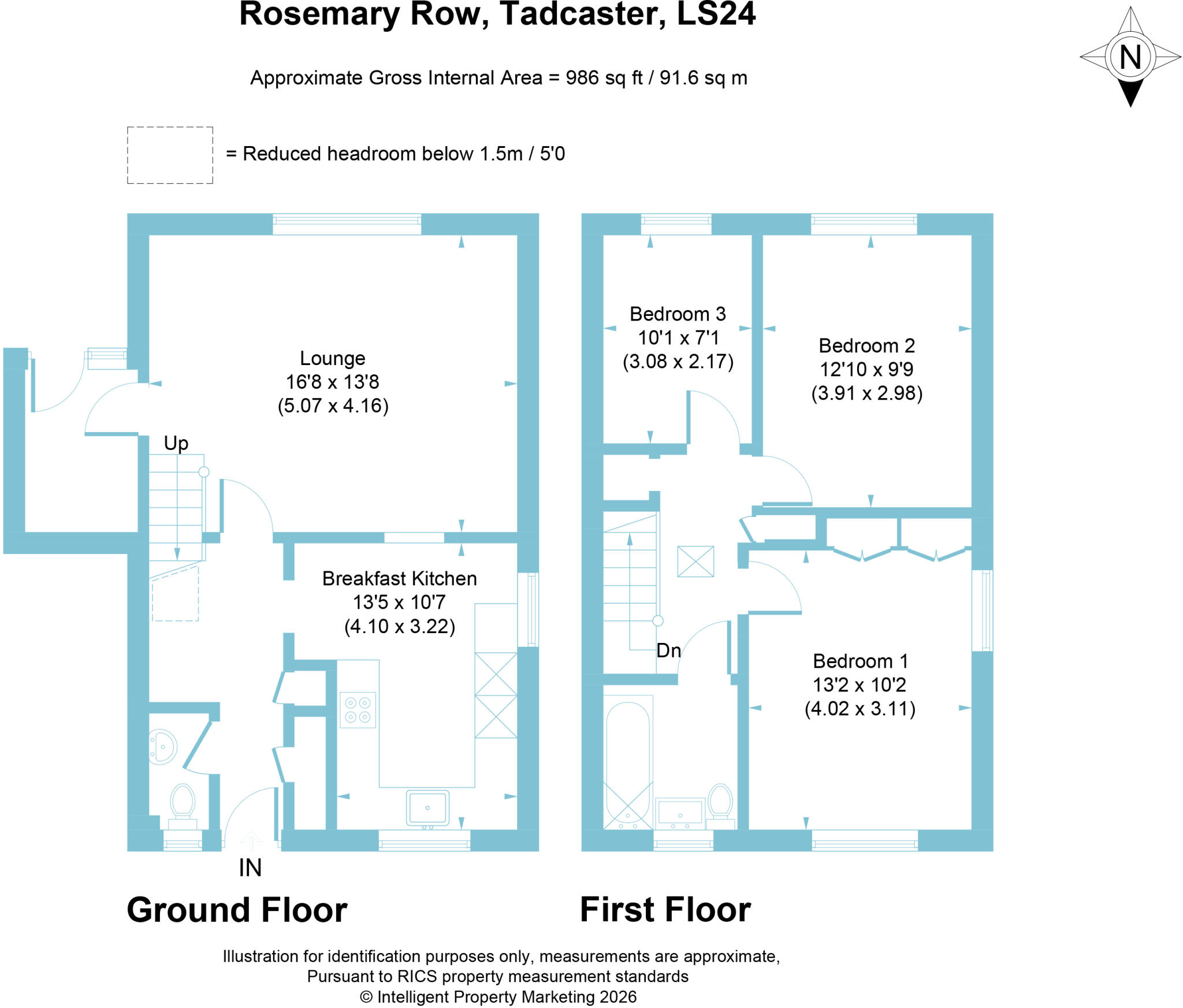 Rosemary Row, Tadcaster, North Yorkshire, LS24 floorplan