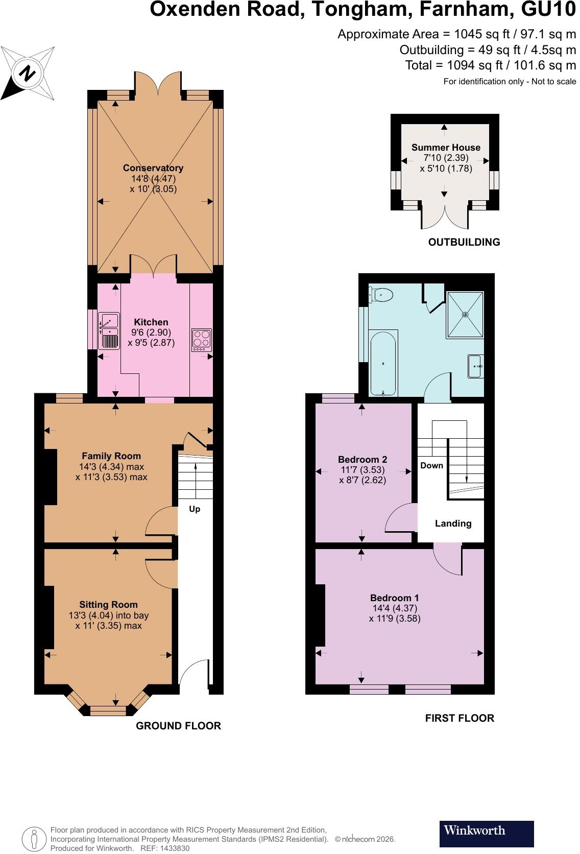 Oxenden Road, Tongham, Farnham, Surrey, GU10 floorplan