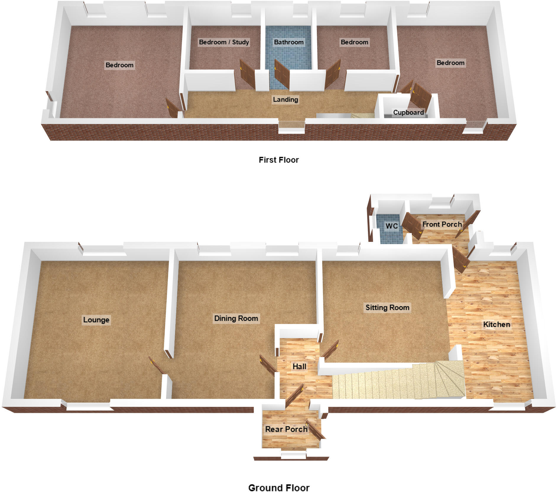 Bryn Farm & Erw'r Wennol, Caergeiliog, Anglesey, LL65 floorplan