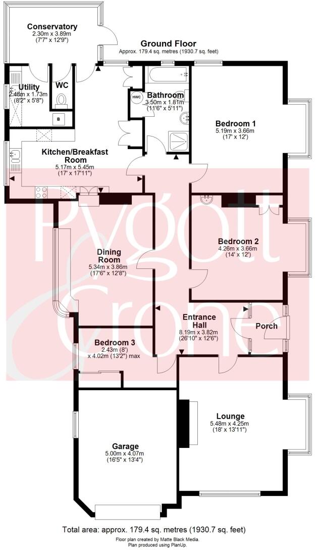London Road, Frampton, Boston, Lincolnshire, PE20 floorplan
