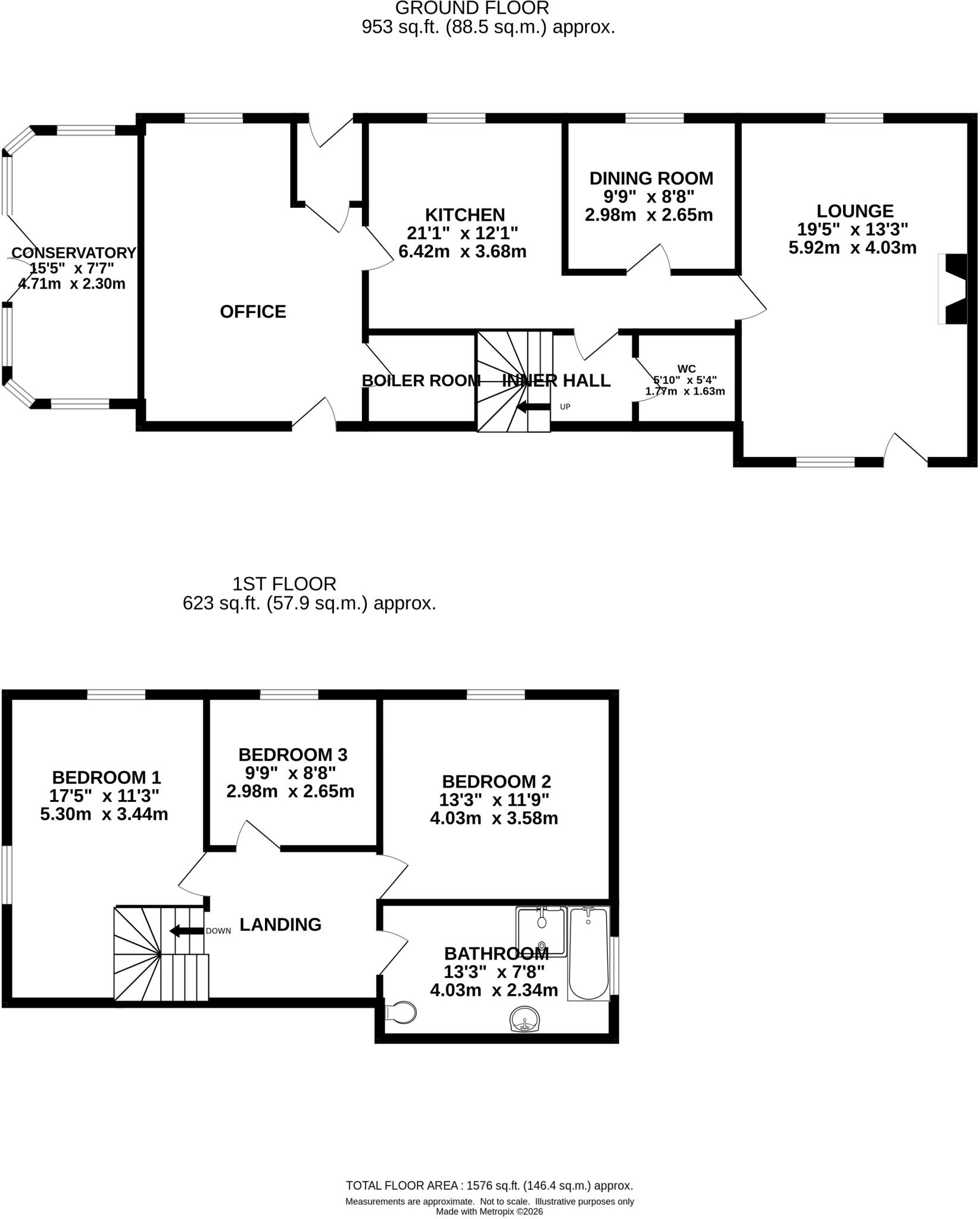 The White Horse House, Sea Lane, Old Leake, Boston PE22 9JH floorplan