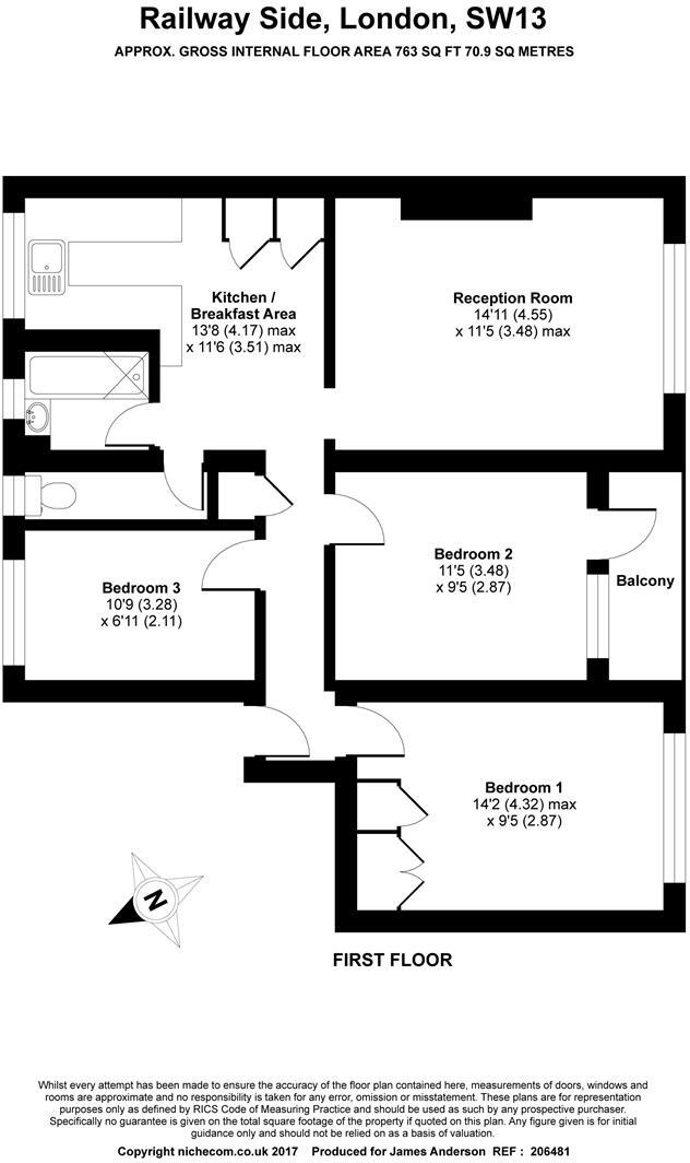 Railway Side, Barnes, SW13 floorplan