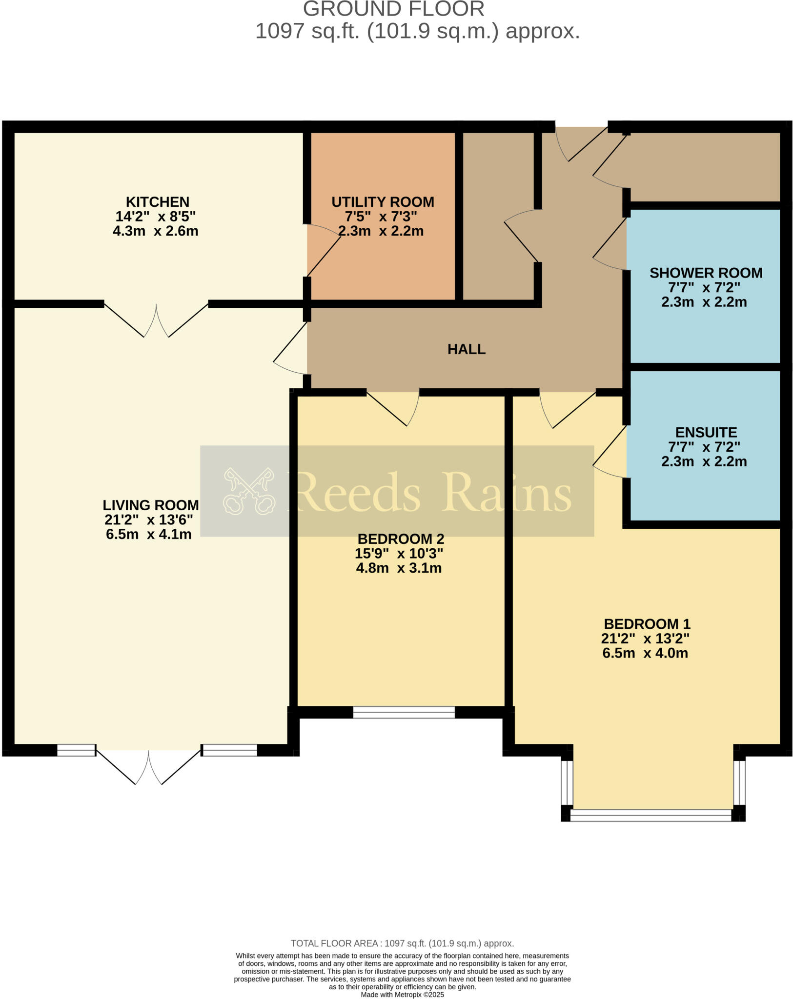 Evesham Road, Wood Norton, Evesham, Worcestershire, WR11 floorplan