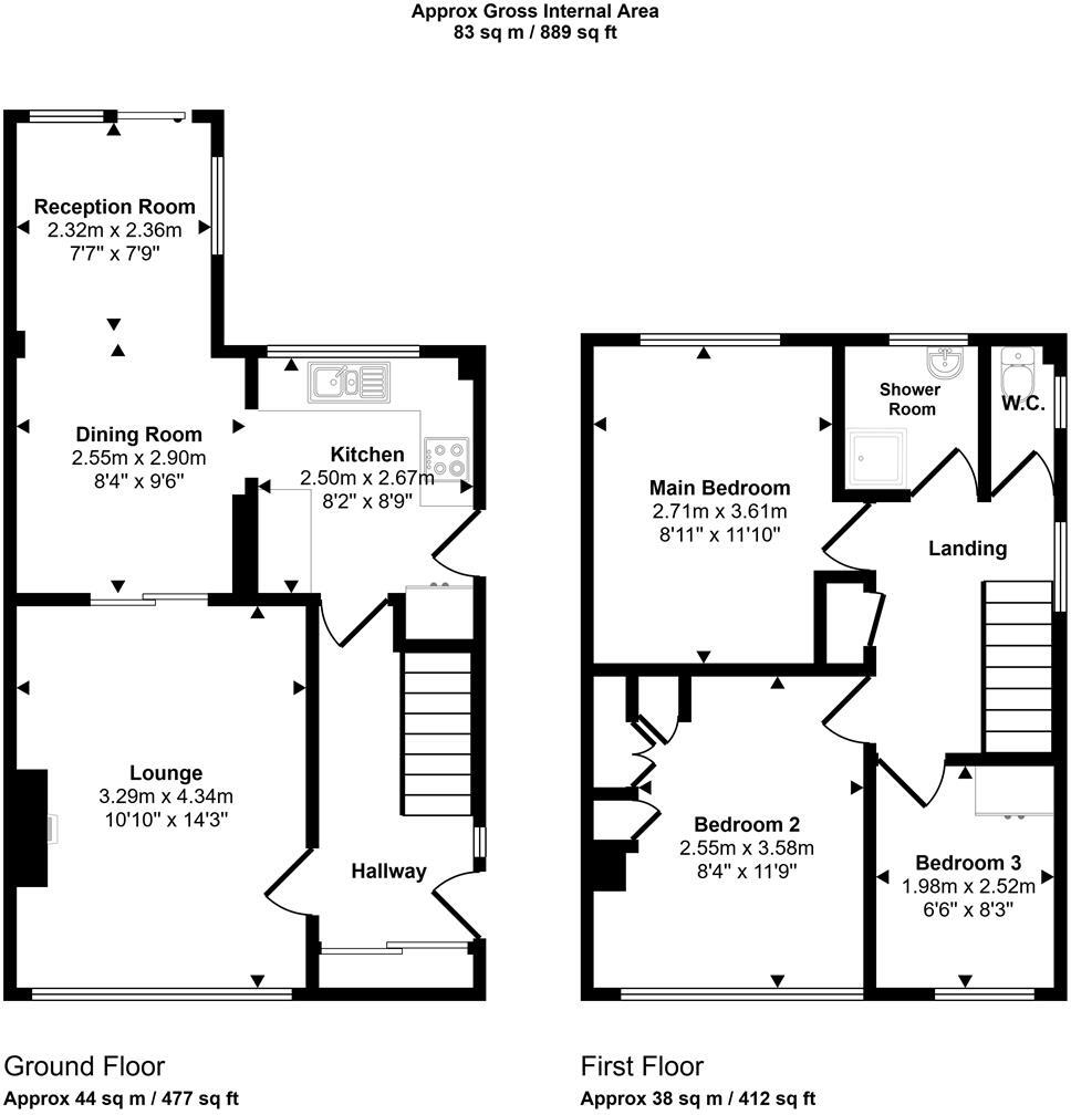 12 Hilary Drive, Merry Hill, WolverhamptonWV3 7NJ floorplan