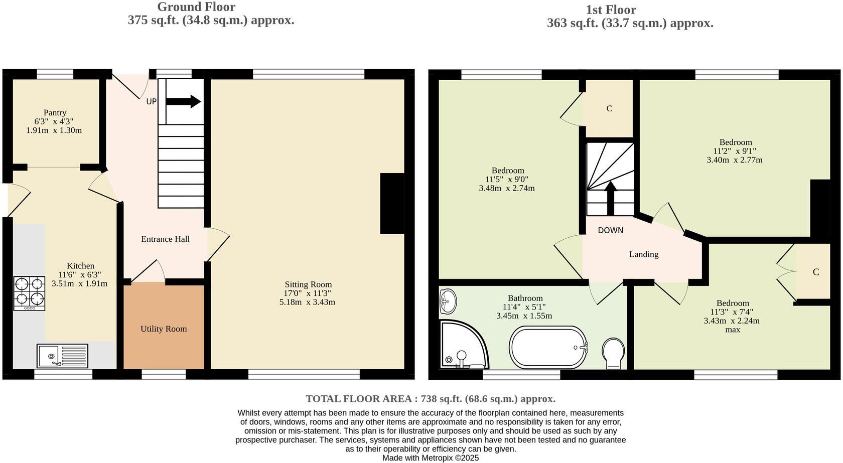 Recreation Road, North Walsham floorplan