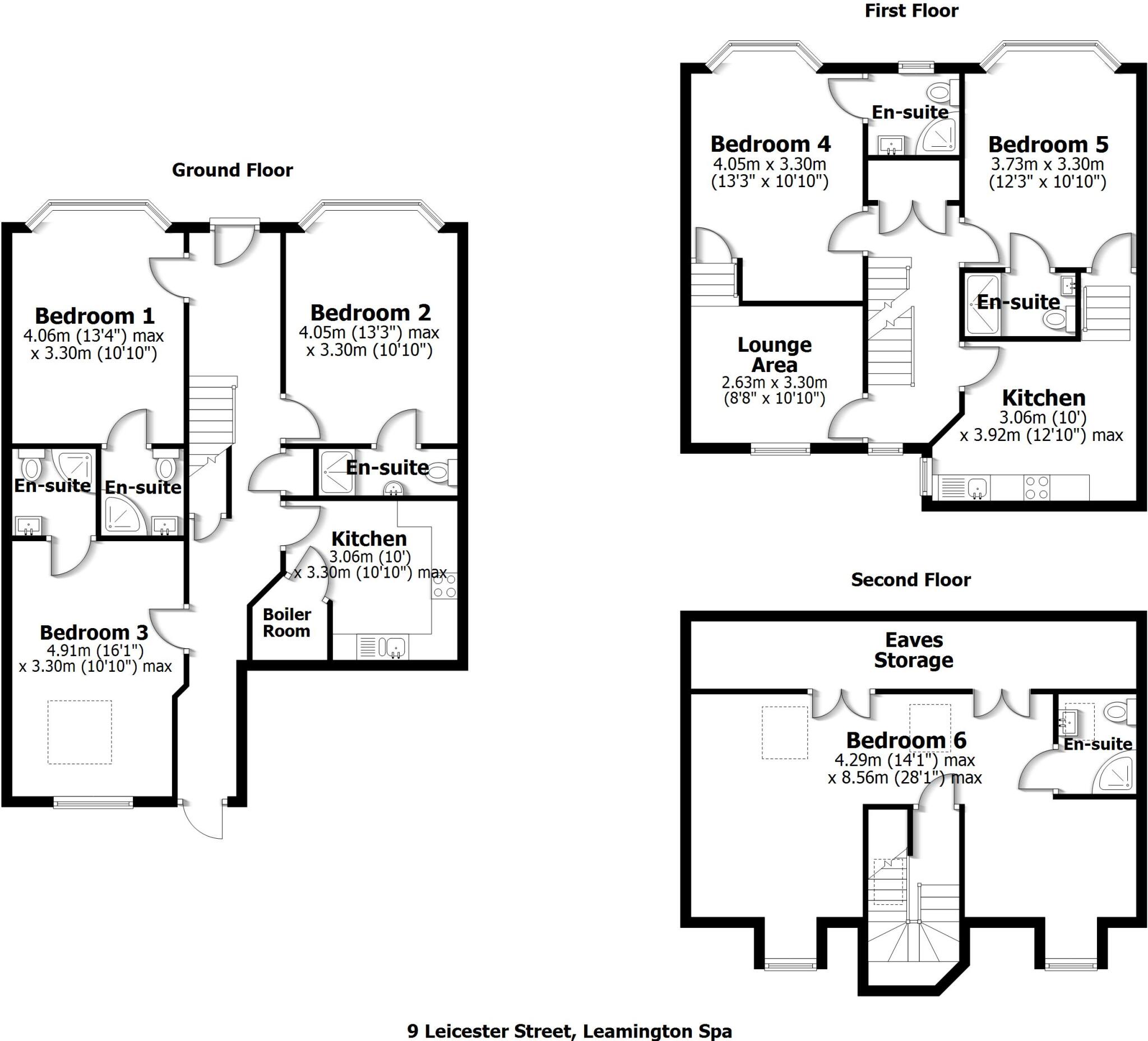 9 Leicester Street, Leamington Spa floorplan