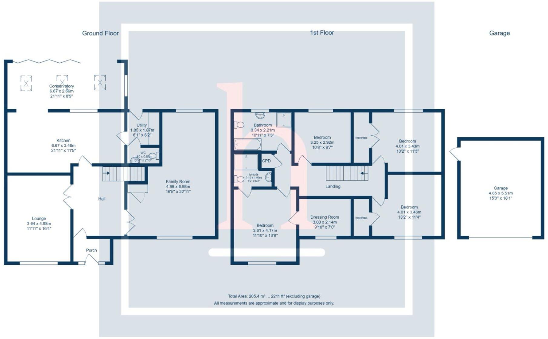 Tudor Grange, Greasby floorplan