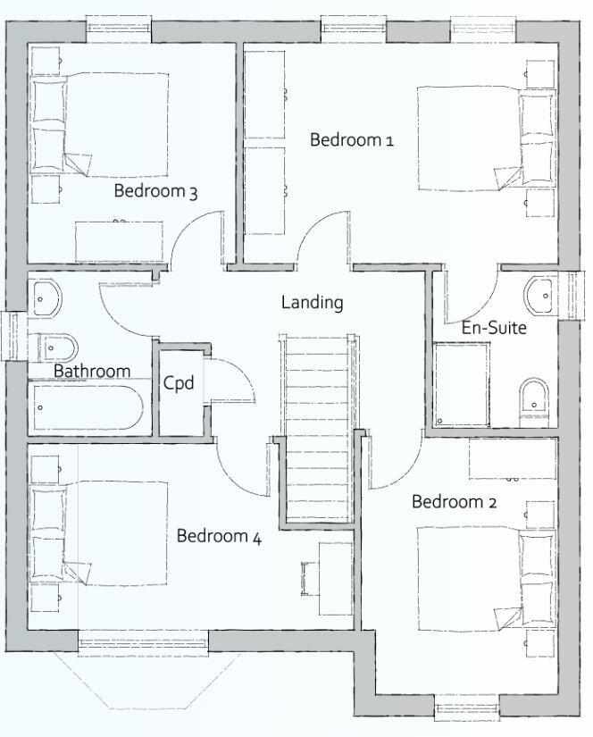The Hertford, Ward Hills, Scarborough Road, Bridlington floorplan