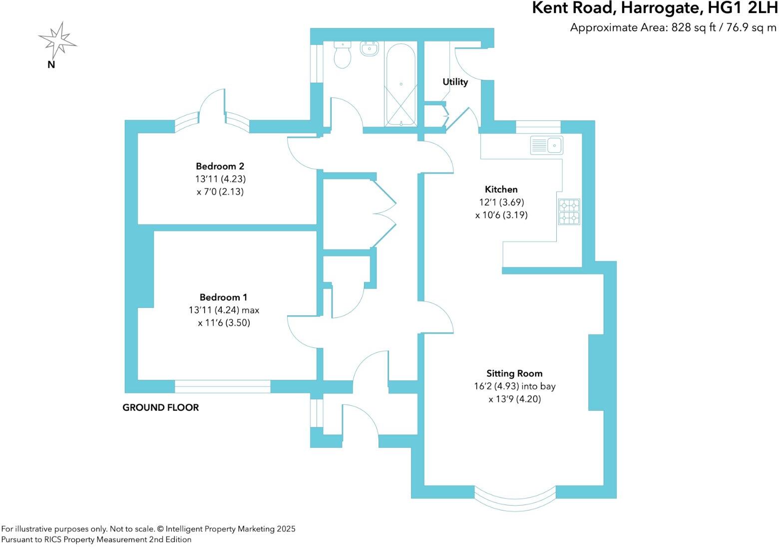 Kent Road, Harrogate, North Yorkshire, HG1 floorplan