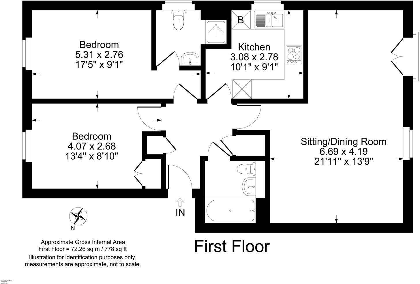 The Slade, Charlbury floorplan