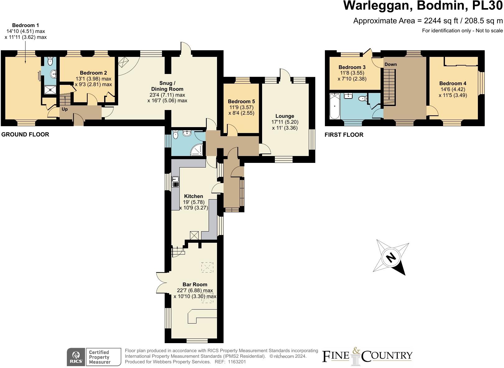 Warleggan, Mount, Bodmin, Cornwall, PL30 floorplan