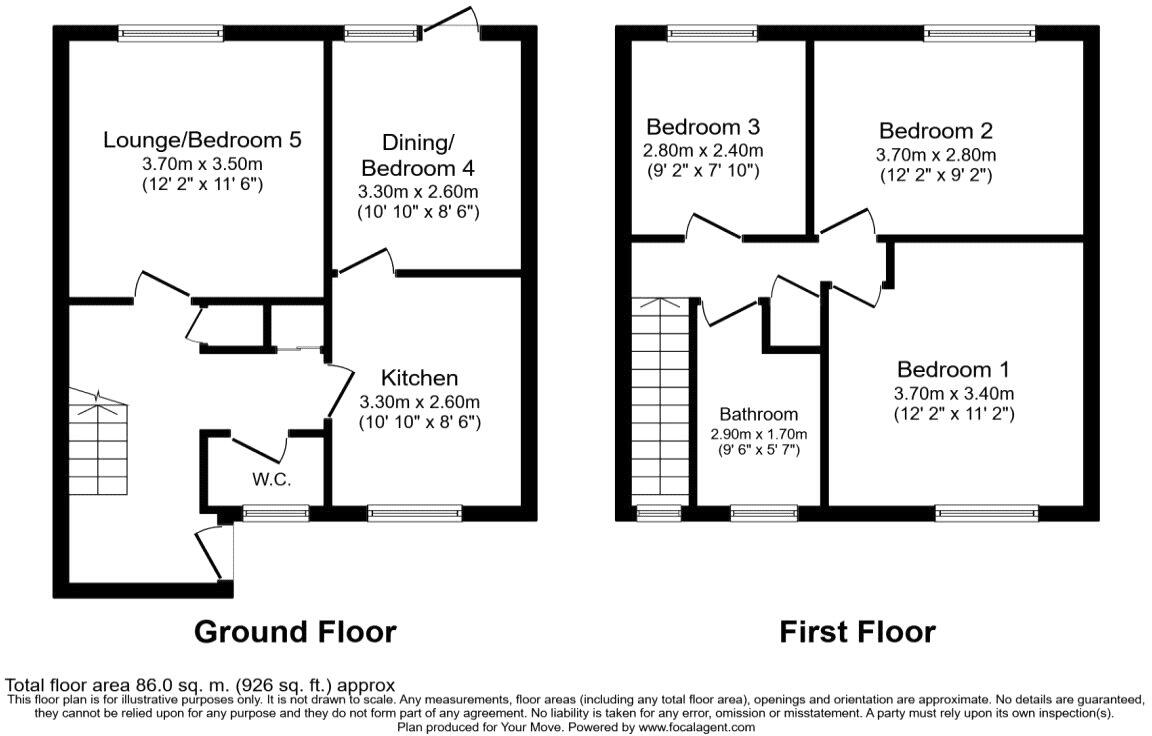 Downs Road, Canterbury, Kent, CT2 floorplan