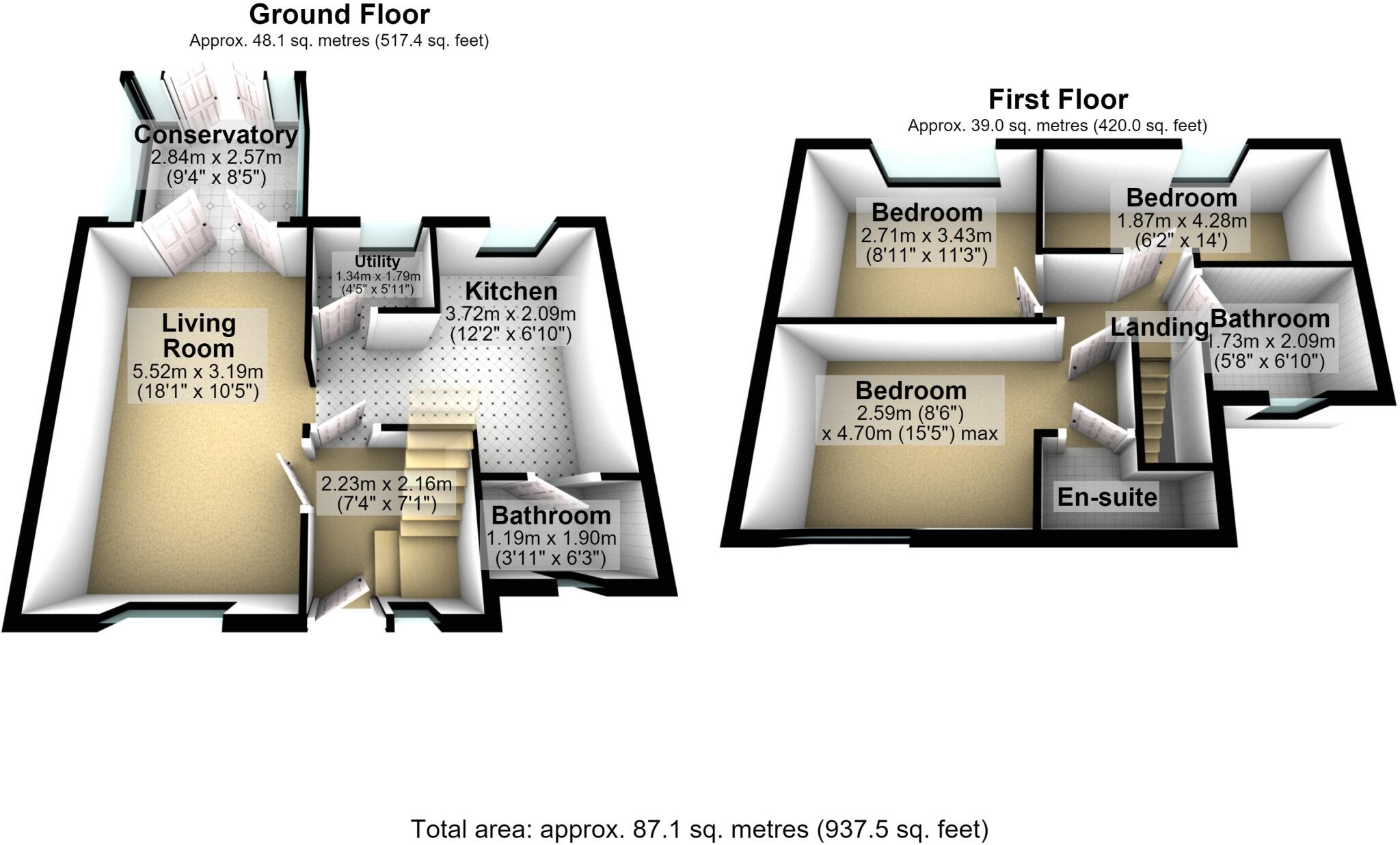 Waveney Road, Shaw, Oldham, Greater Manchester, OL2 floorplan