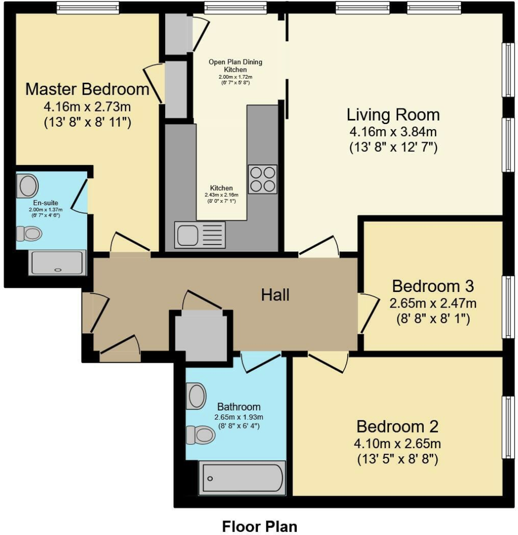 Flat 8 27, Mcdonald Crescent, Falkirk, FK2 9FN floorplan