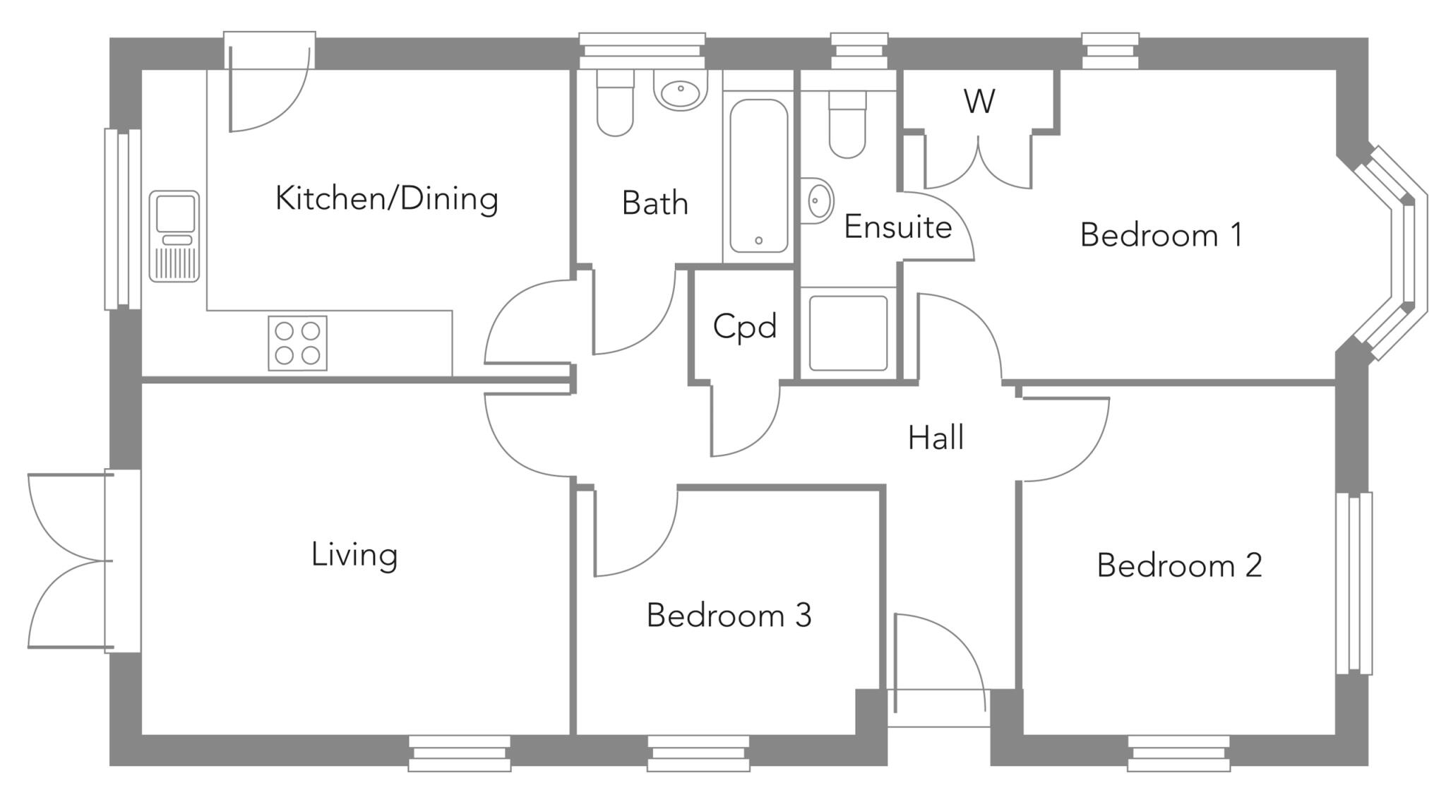 St. Johns Hill, Bungay floorplan