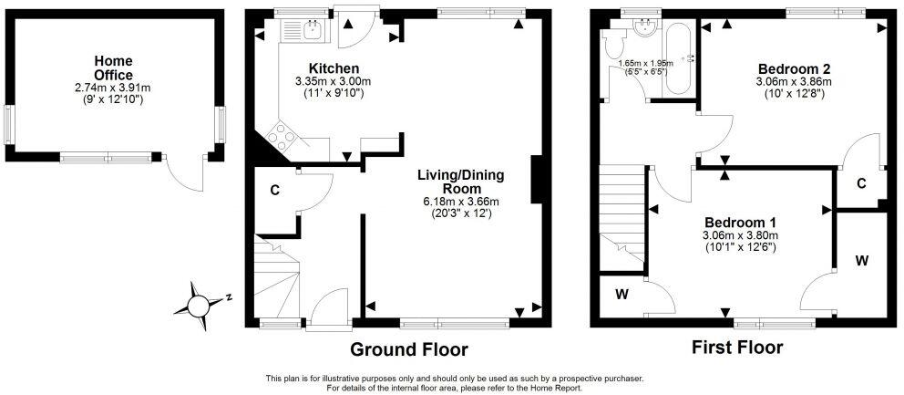 76 Stone Place, Mayfield, Dalkeith, EH22 5PR floorplan