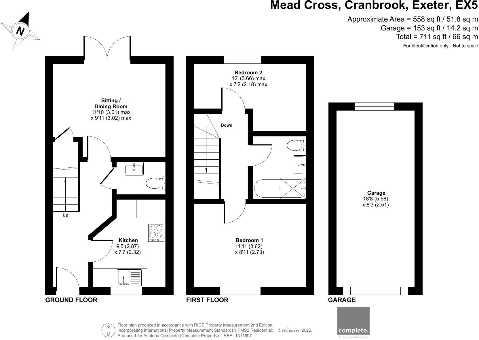 Mead Cross, Cranbrook, EX5 7BF floorplan