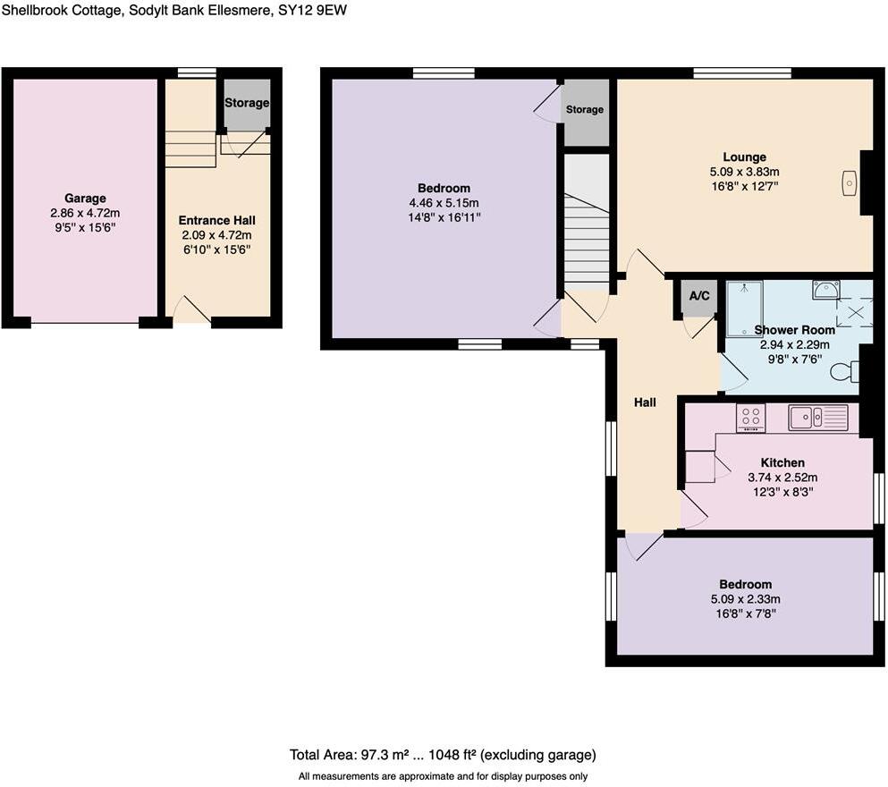 Stable Cottage, Sodylt, Ellesmere floorplan