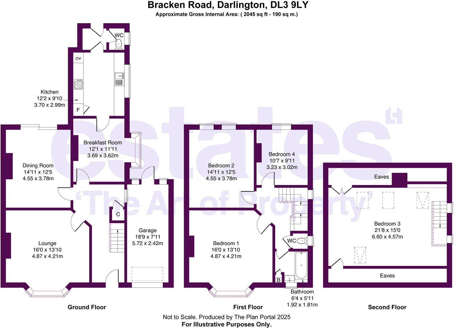 Bracken Road, Darlington, DL3 9LY floorplan