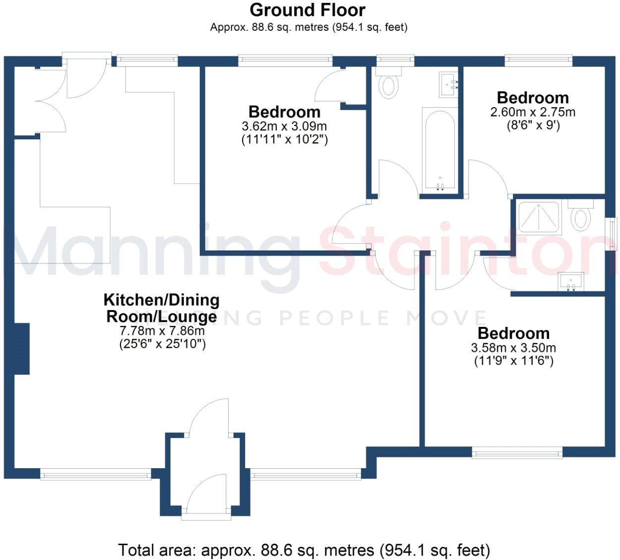 Outwood Lane, Horsforth, Leeds, West Yorkshire floorplan