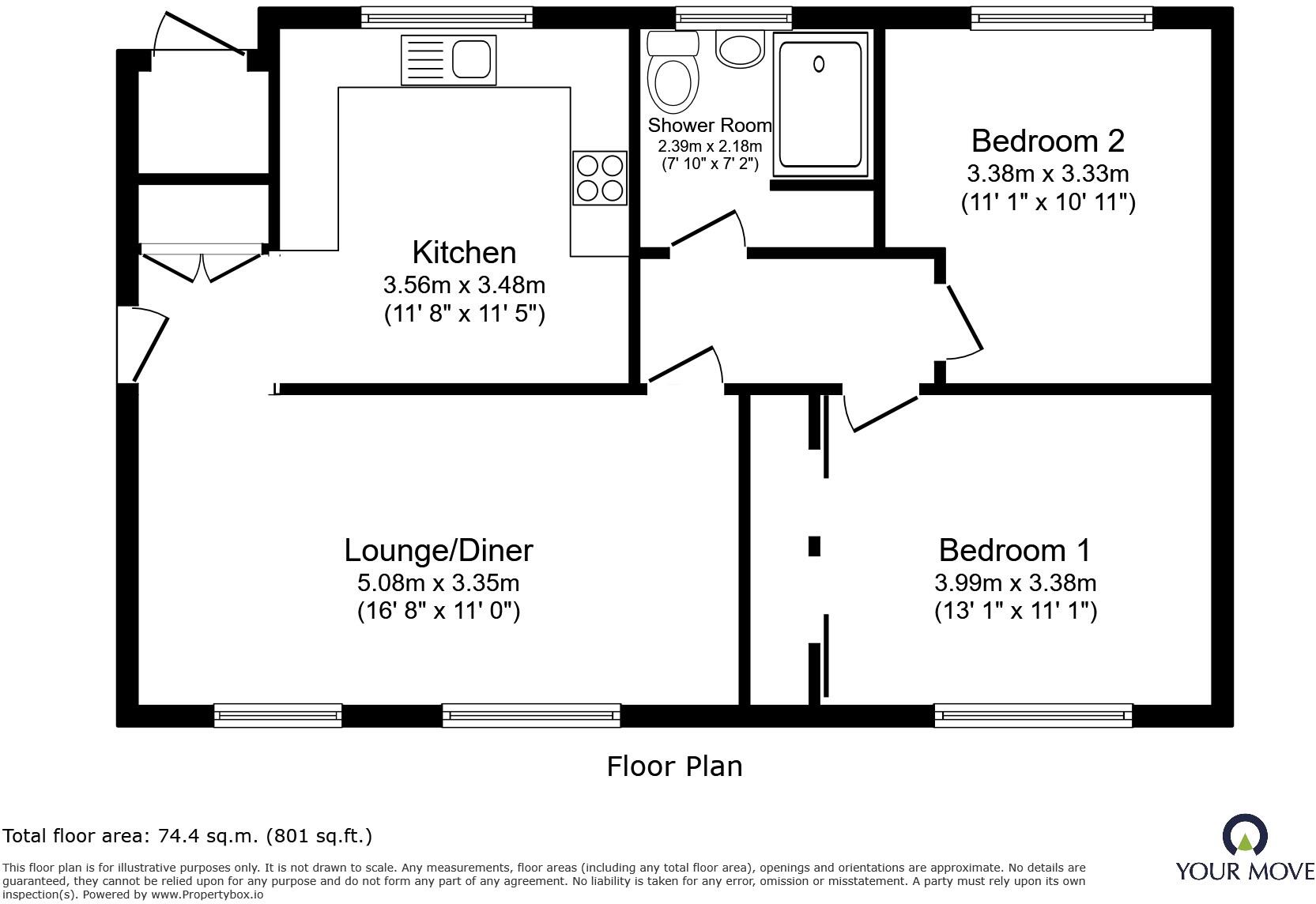 Garth Avenue, Leicester, Leicestershire, LE4 floorplan