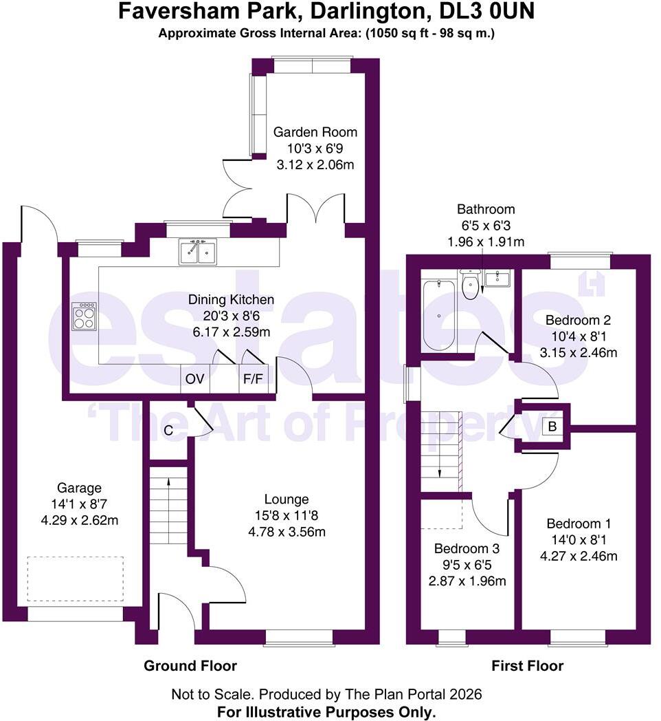 Faversham Park, Faverdale, Darlington, DL3 0UN floorplan