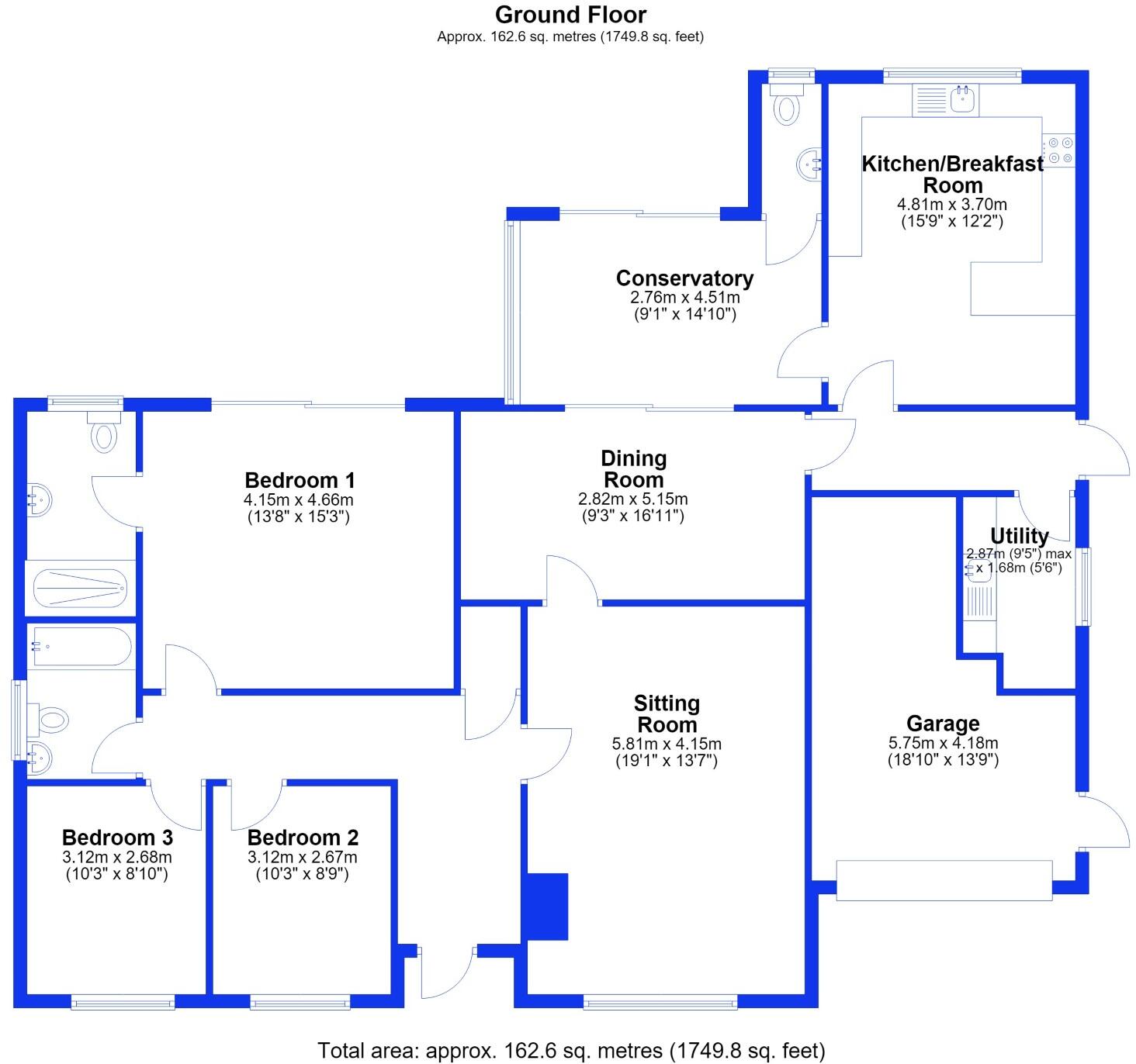 Drury Lane, Wicken, Ely, Cambridgeshire floorplan