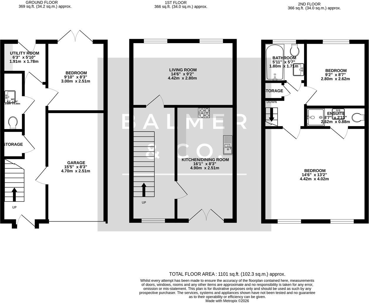Stott Wharf, Leigh, WN7 floorplan