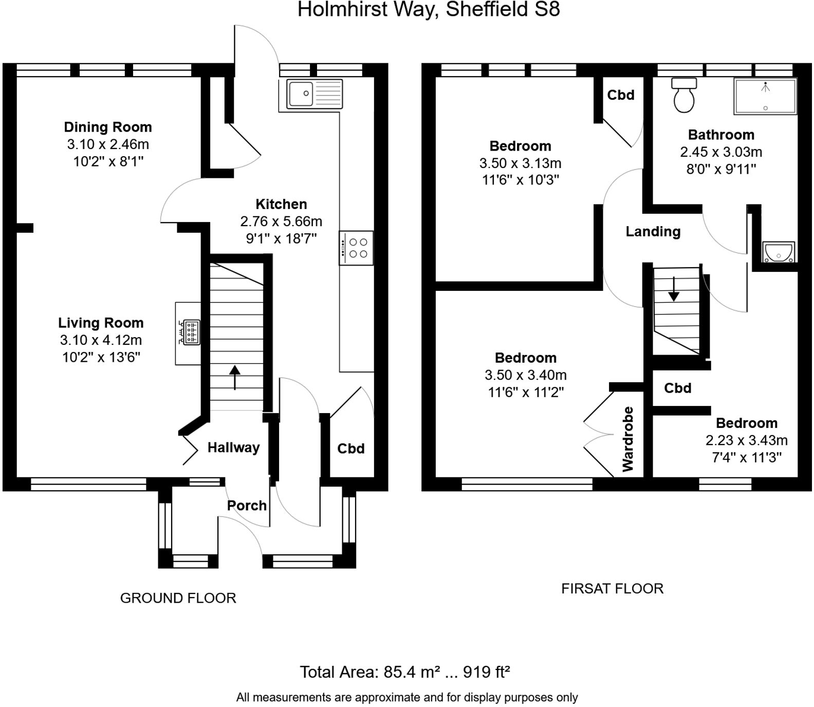 Holmhirst Way, Sheffield, S8 floorplan