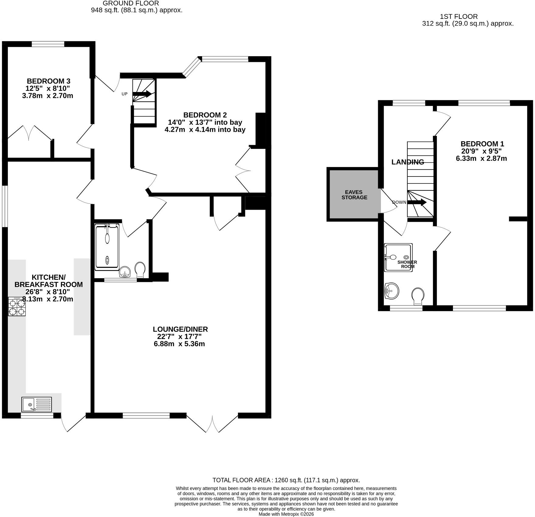 Serpentine Road, Fareham floorplan
