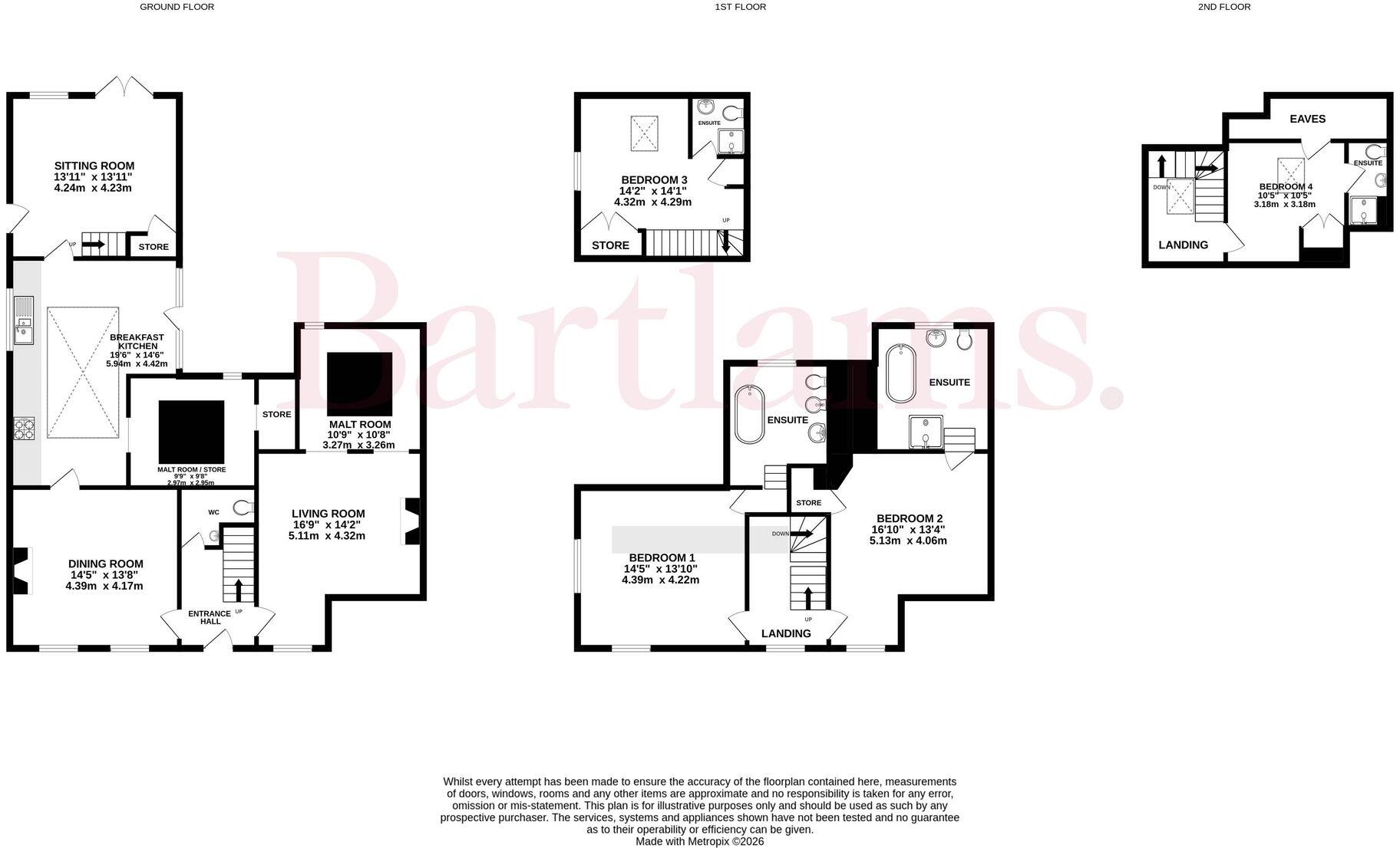 The Malthouse, Church Road, Shareshill floorplan