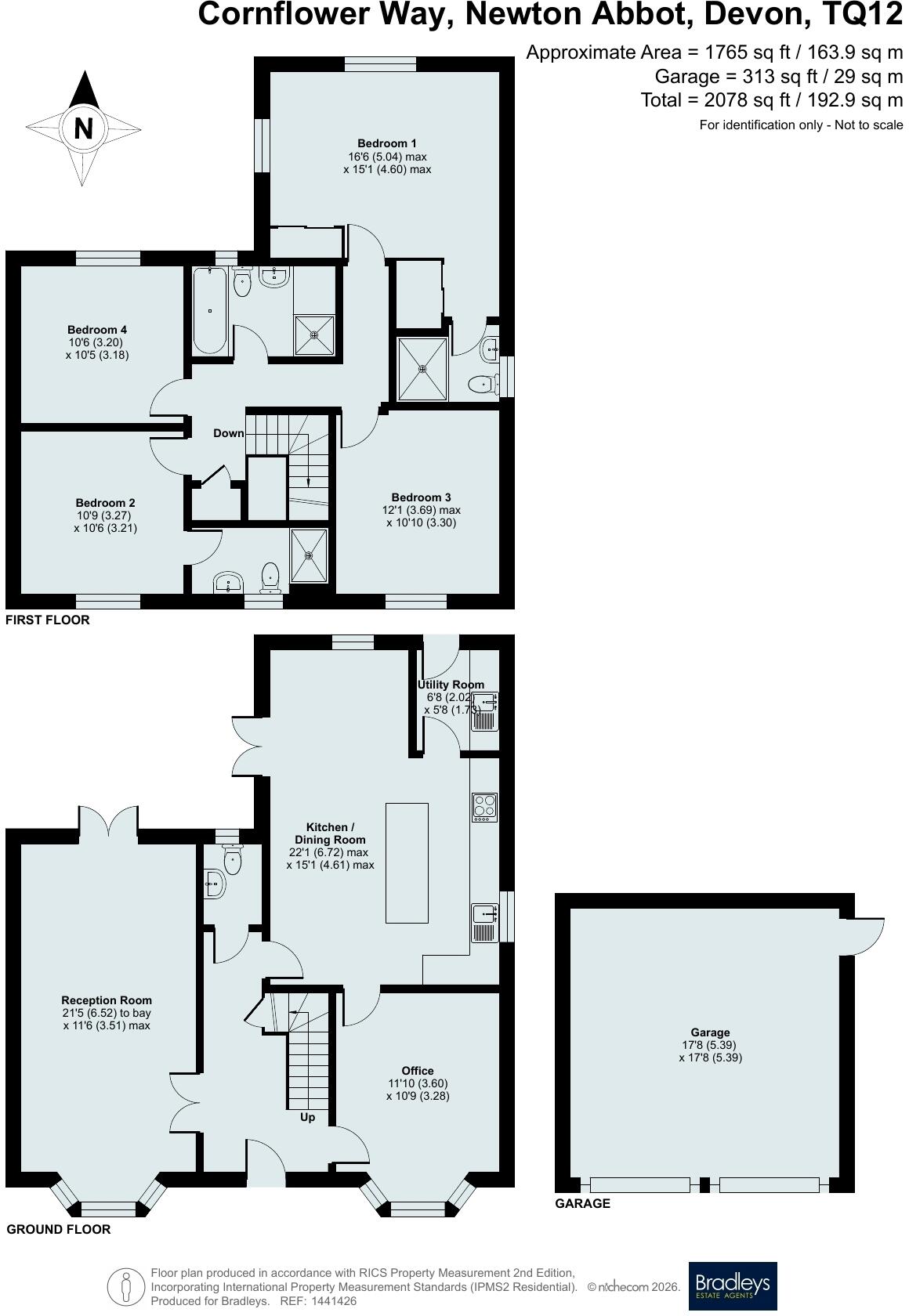Cornflower Way, Newton Abbot, Devon floorplan