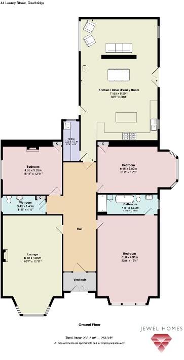 Lefroy Street, Coatbridge, North Lanarkshire, ML5 floorplan