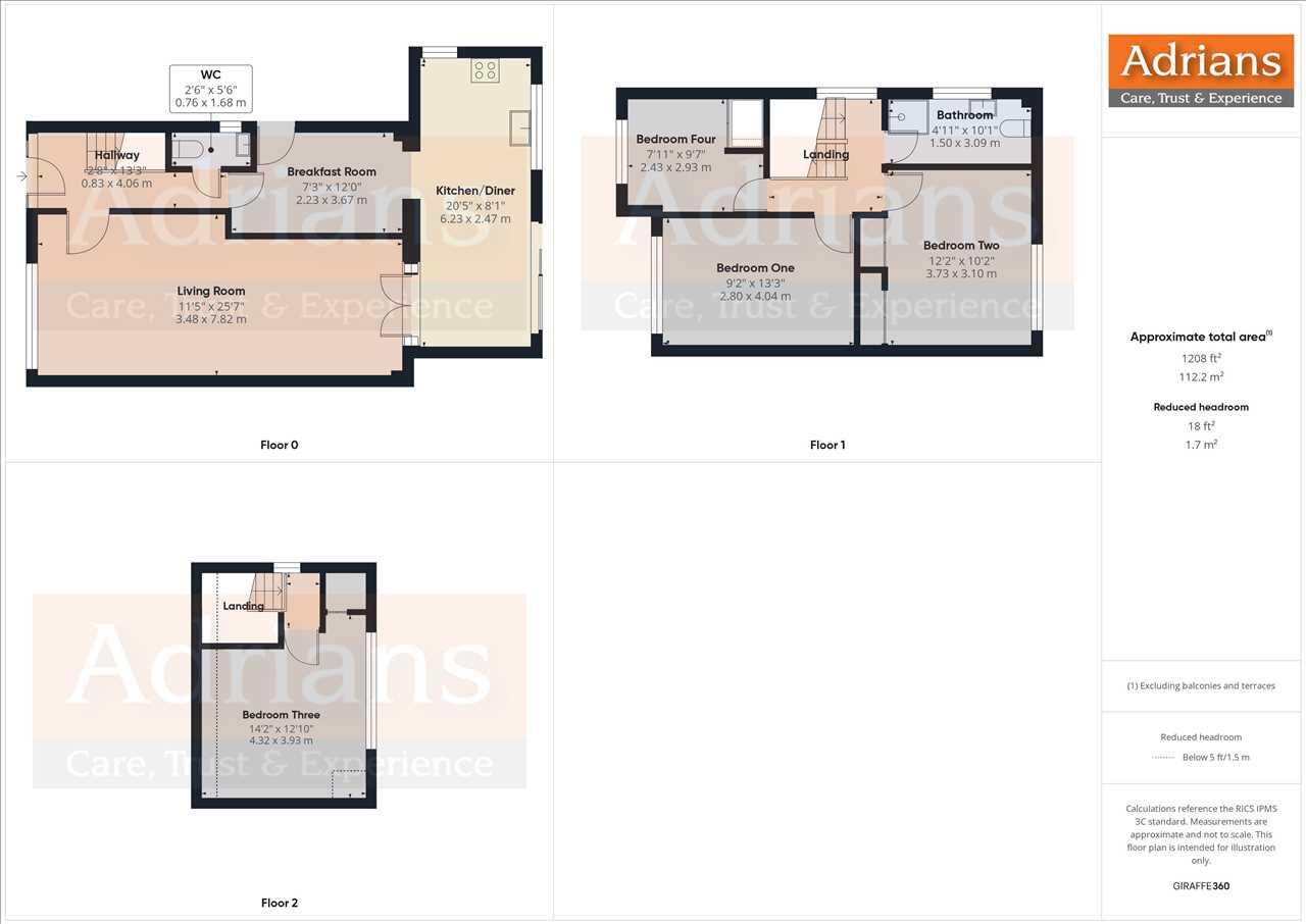 Orford Crescent, Springfield, CM1 floorplan