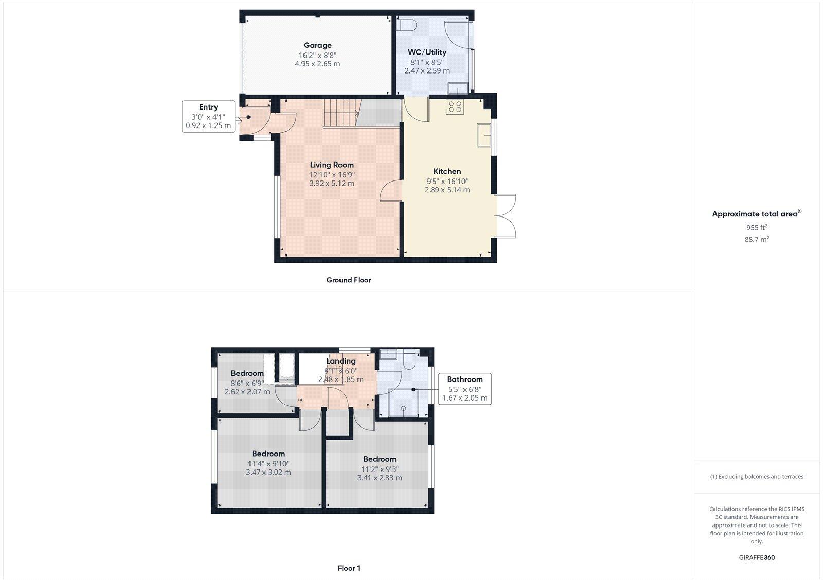 Wensleydale Close, Nottingham, Nottinghamshire, NG8 floorplan