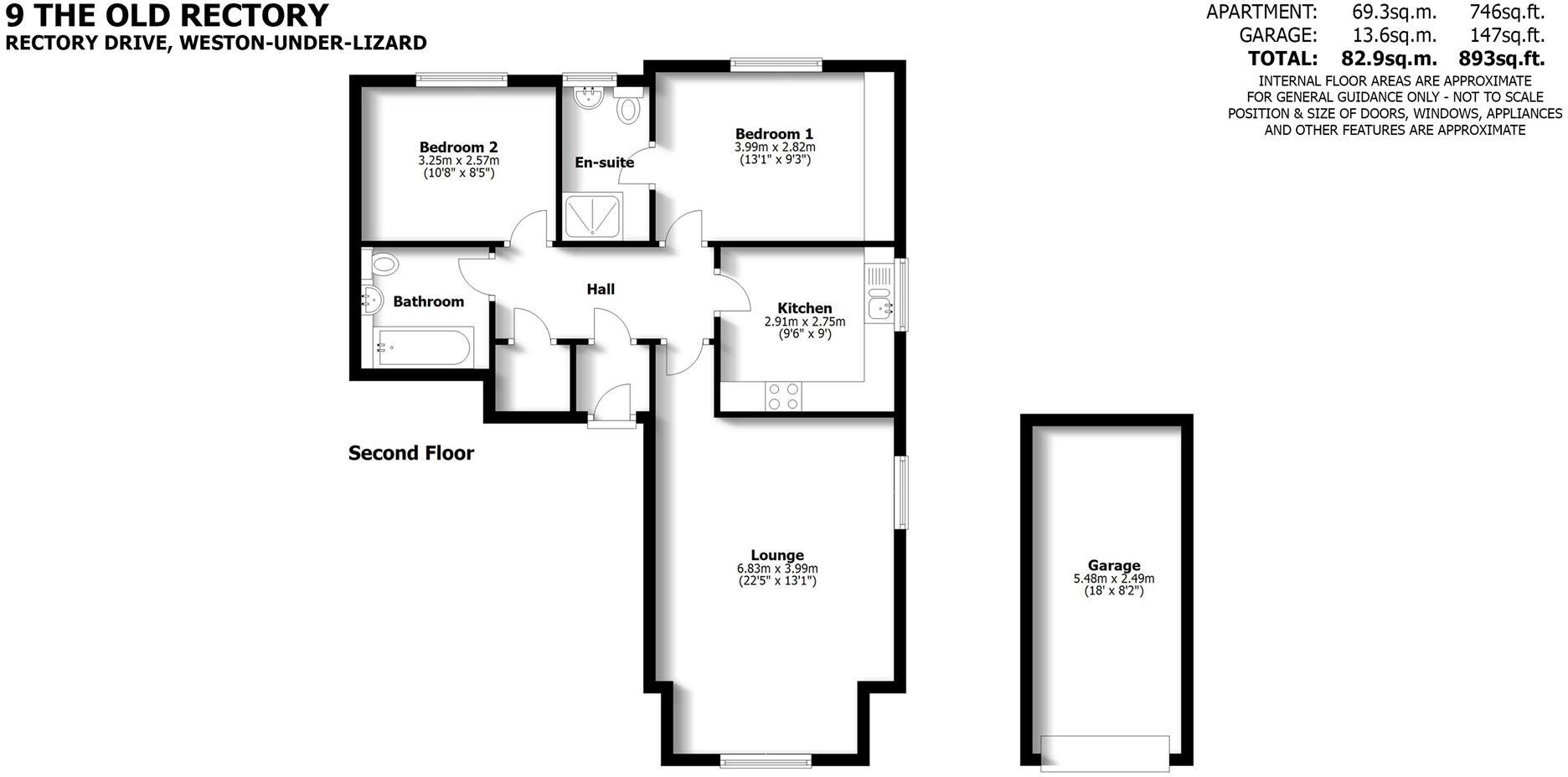 9 The Old Rectory Drive, Weston-Under-Lizard, Shifnal, TF11 8QG floorplan