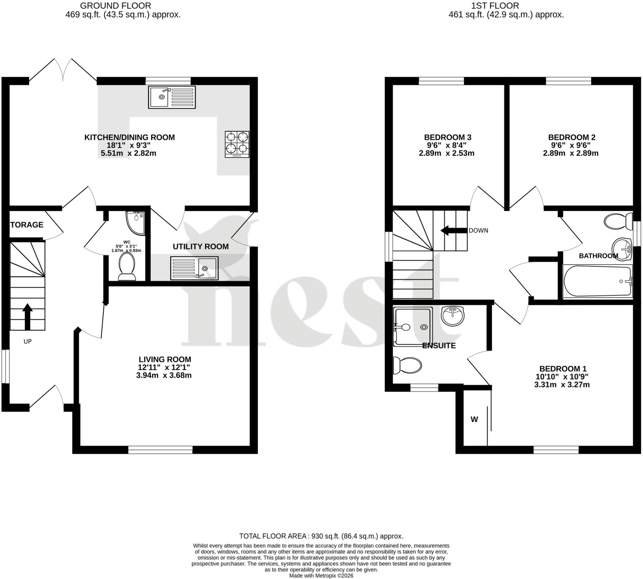 Nash Drive, Wellington floorplan