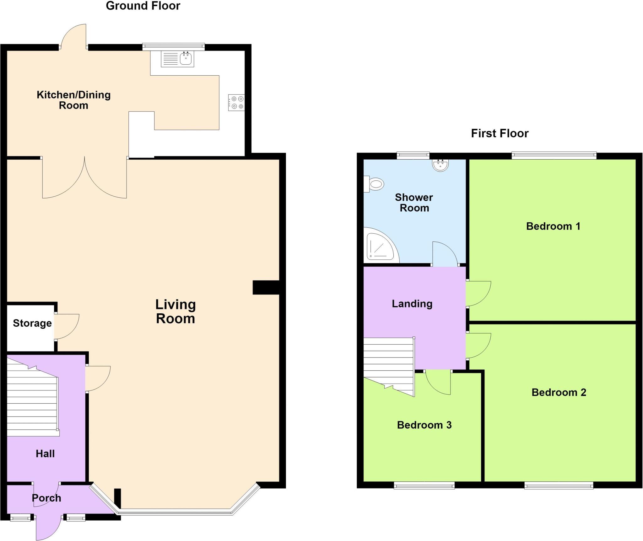Tideswell Road, Great Barr, Birmingham B42 2DR floorplan