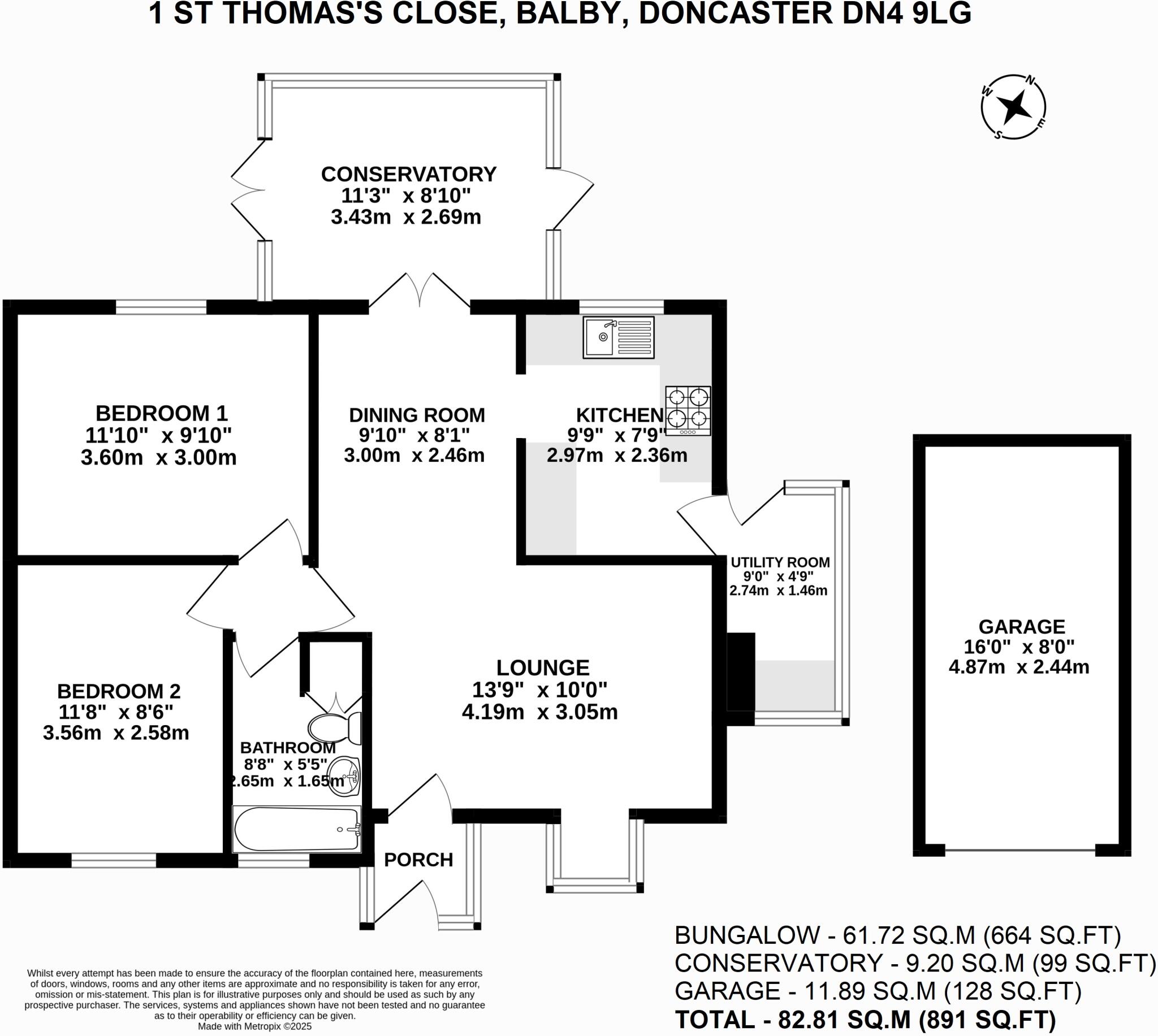 St. Thomas's Close, Balby, Doncaster floorplan