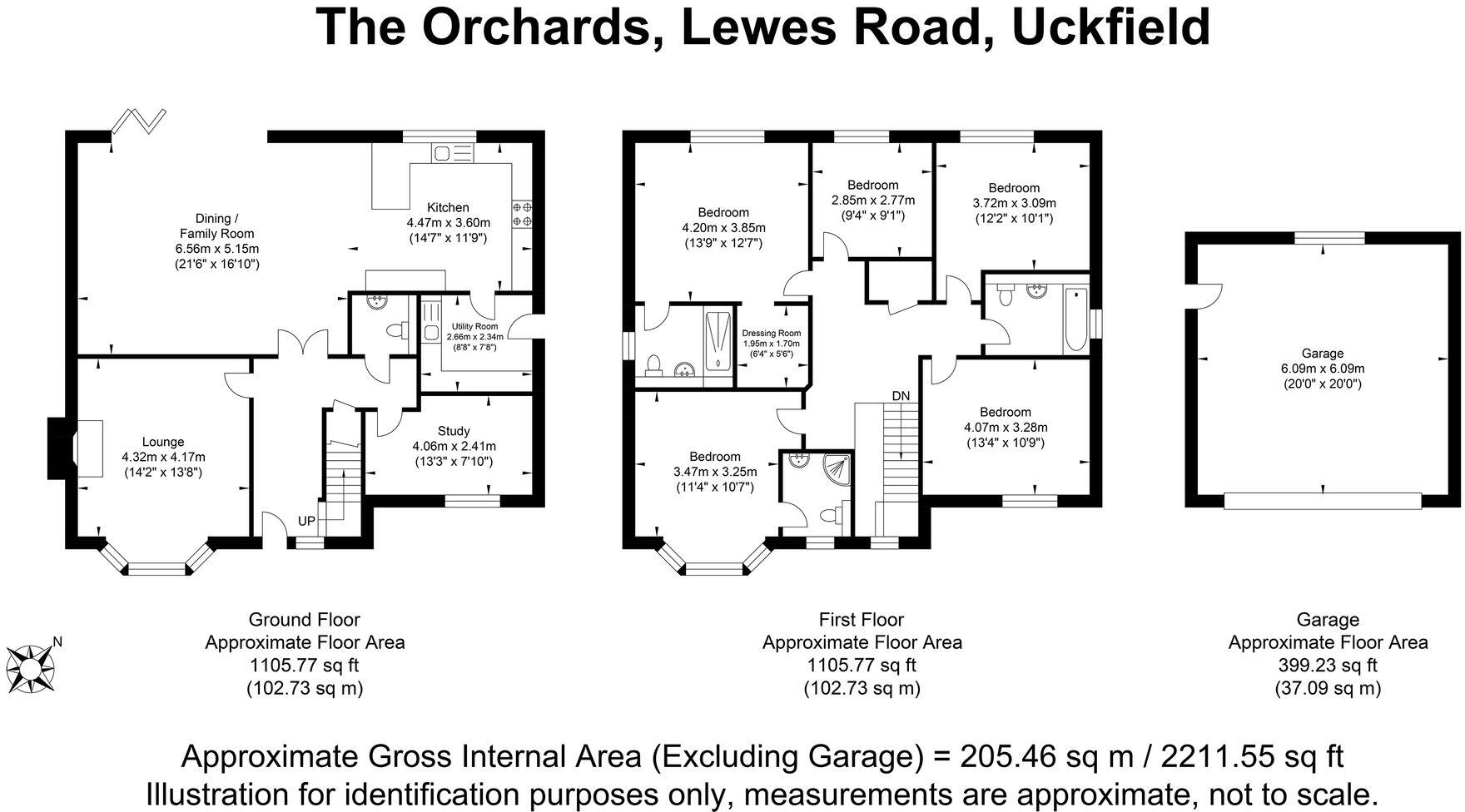 The Orchards, Lewes Road, TN22 floorplan