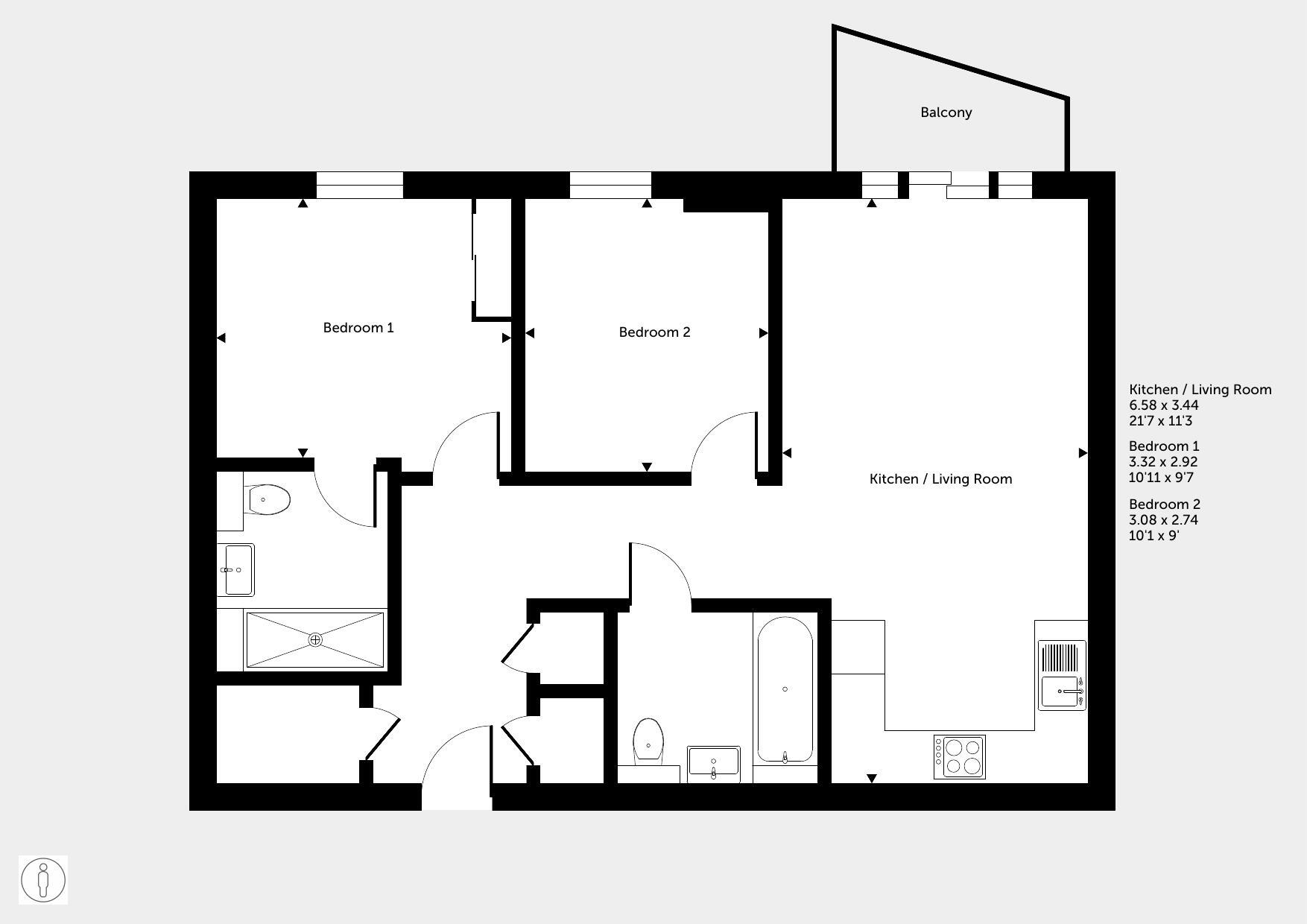 73 Aquifer House, Exploration Way, Slough floorplan