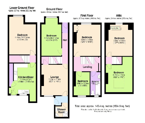 Chestnut Avenue, Hyde Park, Leeds, LS6 1BA floorplan