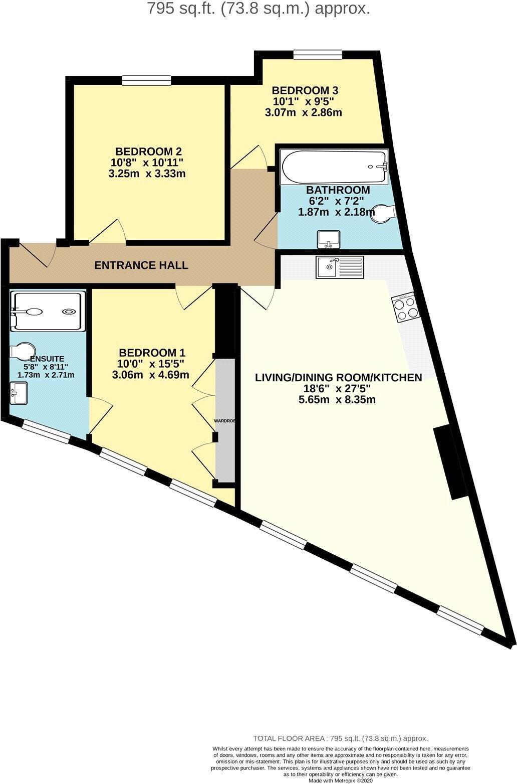 Queens Road, Reading, Berkshire, RG1 floorplan