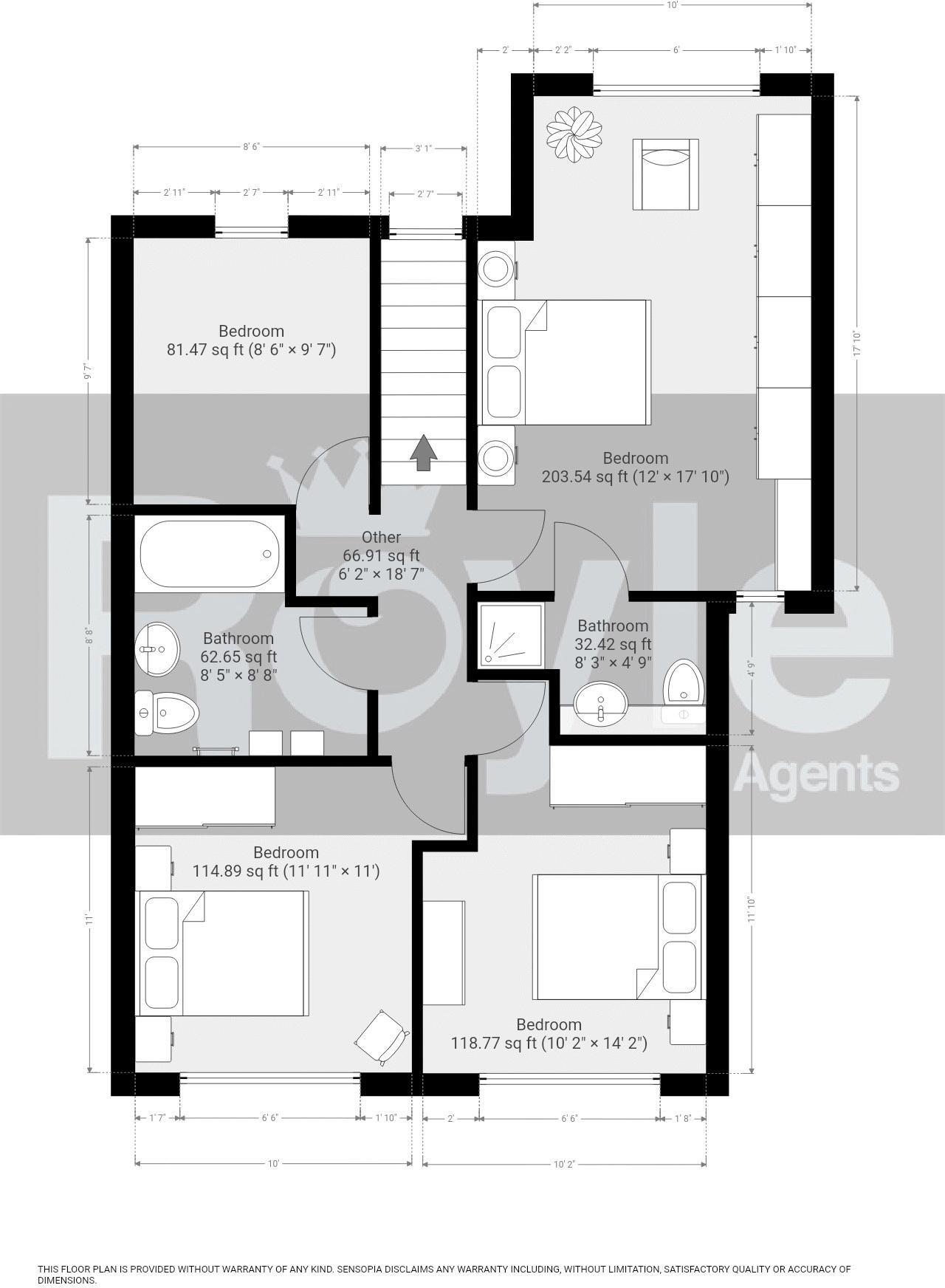 'Holmelea' 1b Barton Avenue, Knott End-on-Sea, Lancs FY6 0BW floorplan