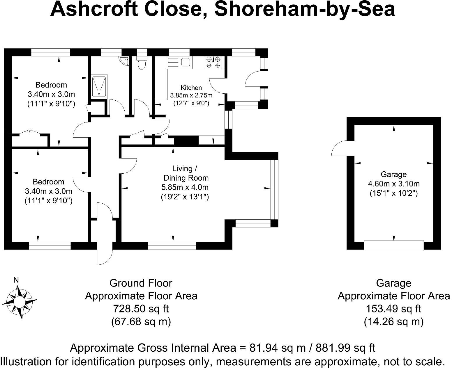 Ashcroft Close Shoreham floorplan