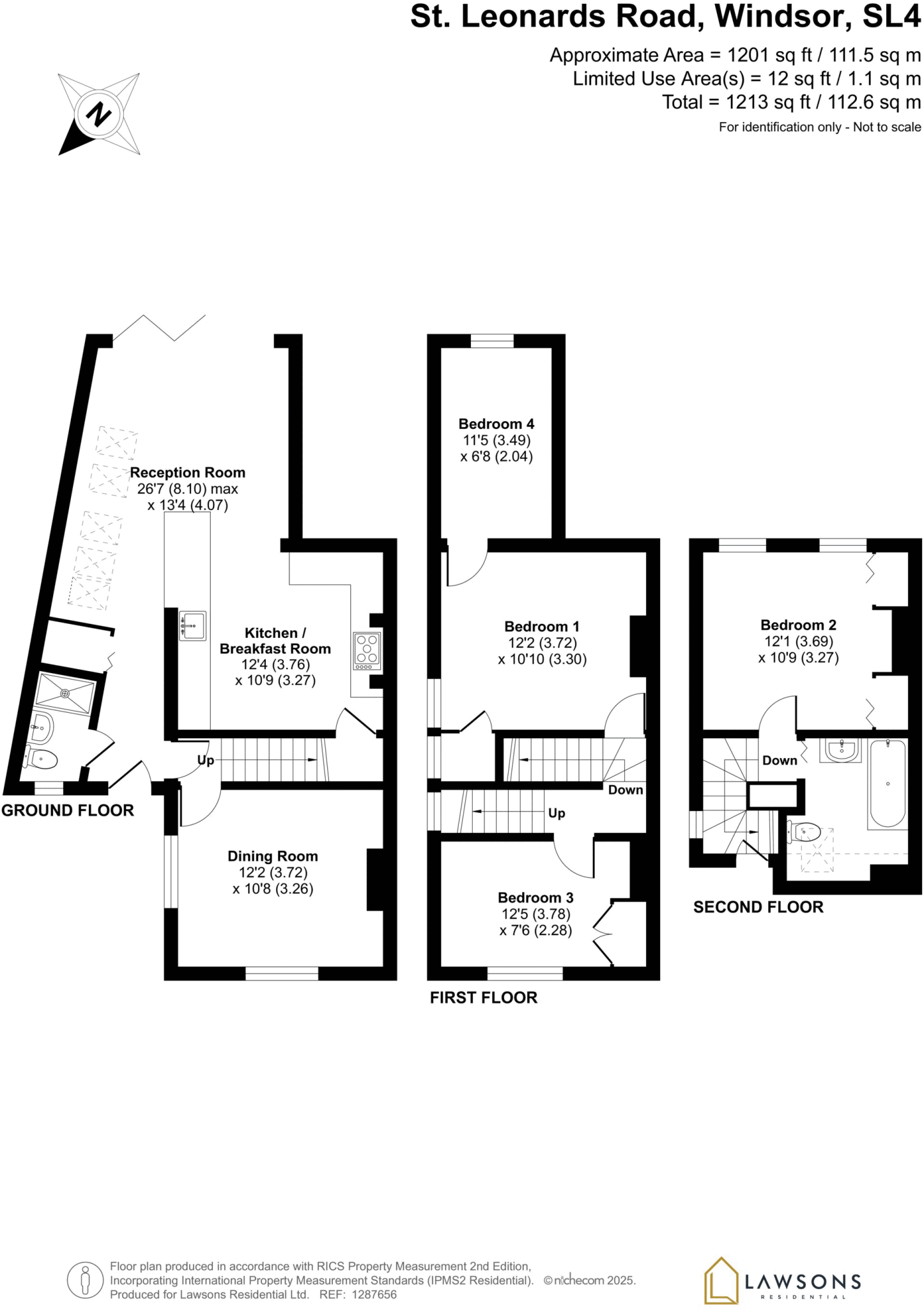 St. Leonards Road, Windsor, SL4 floorplan