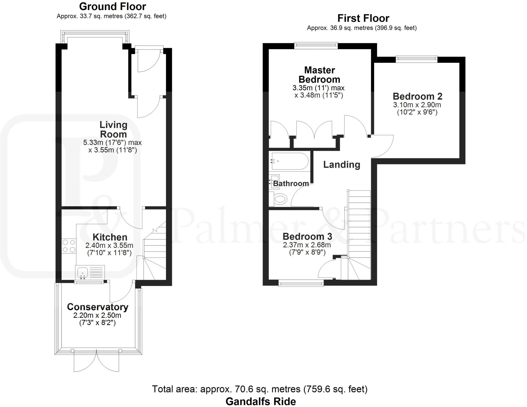 Gandalfs Ride, South Woodham Ferrers, Chelmsford, Essex, CM3 floorplan