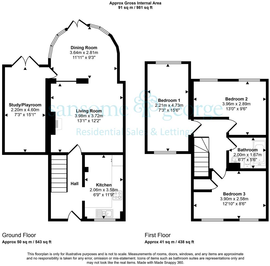 Kemerton Close, Calcot, Reading floorplan