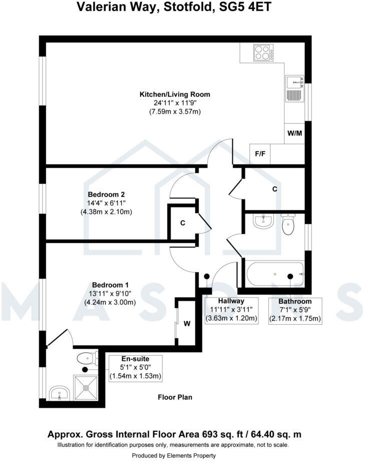 Valerian Way, Stotfold, Hitchin, Hertfordshire, SG5 4ET floorplan