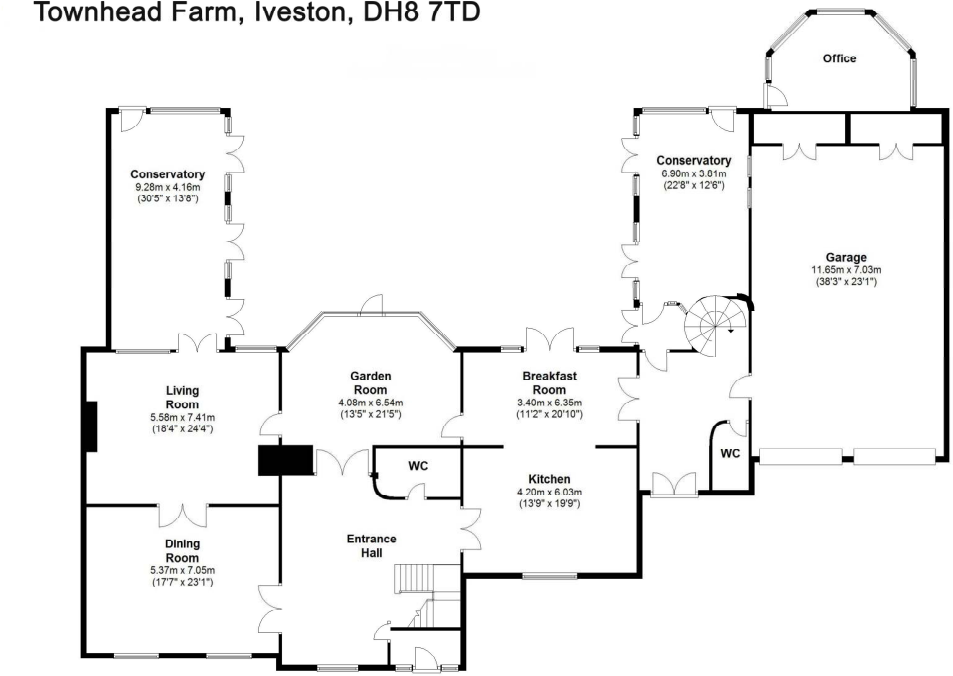 Townhead Farm, Iveston Village, County Durham, DH8 floorplan